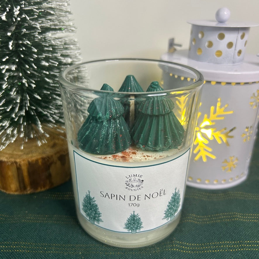 Bougie sapin de Noël
