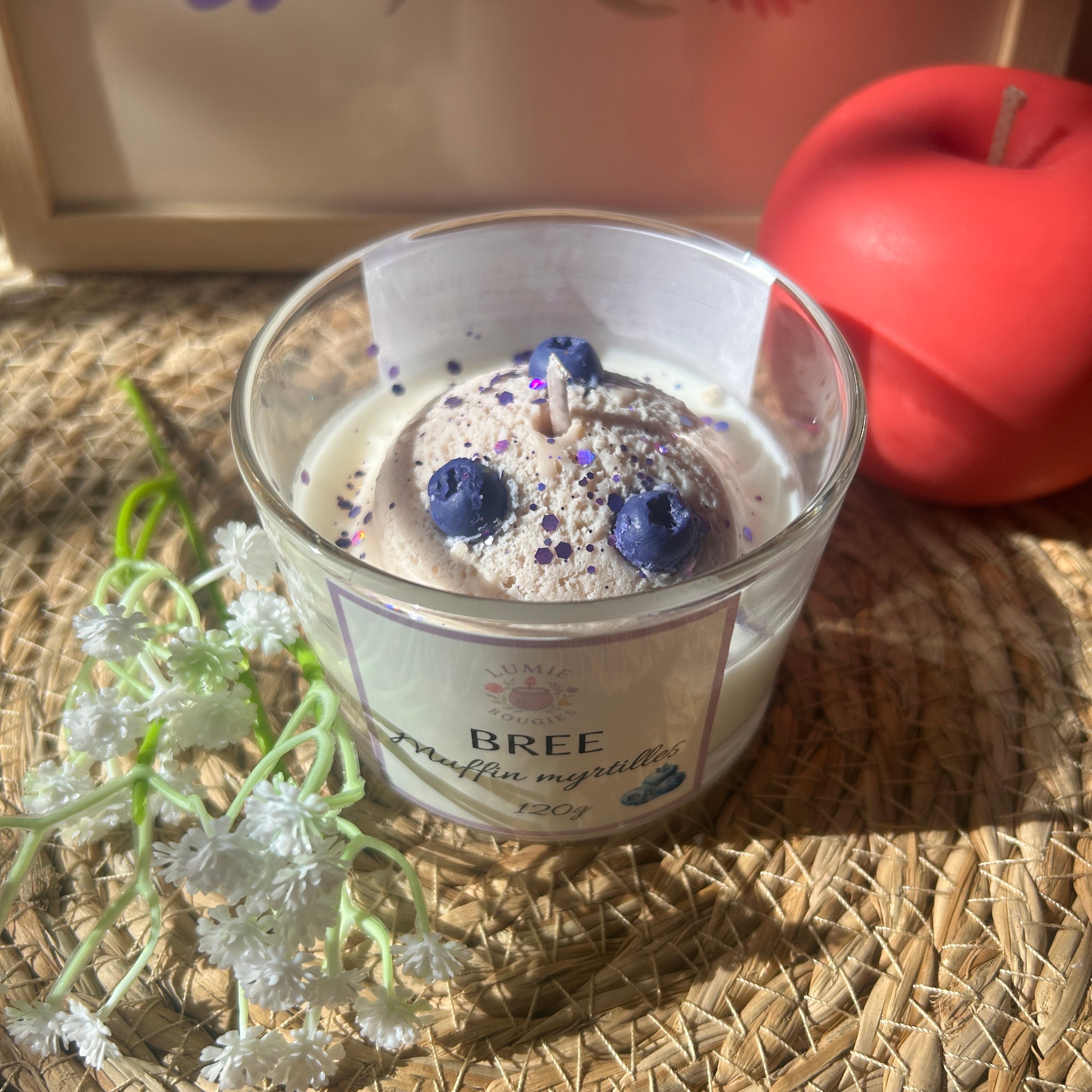 Bougie Bree - Parfum muffin myrtilles