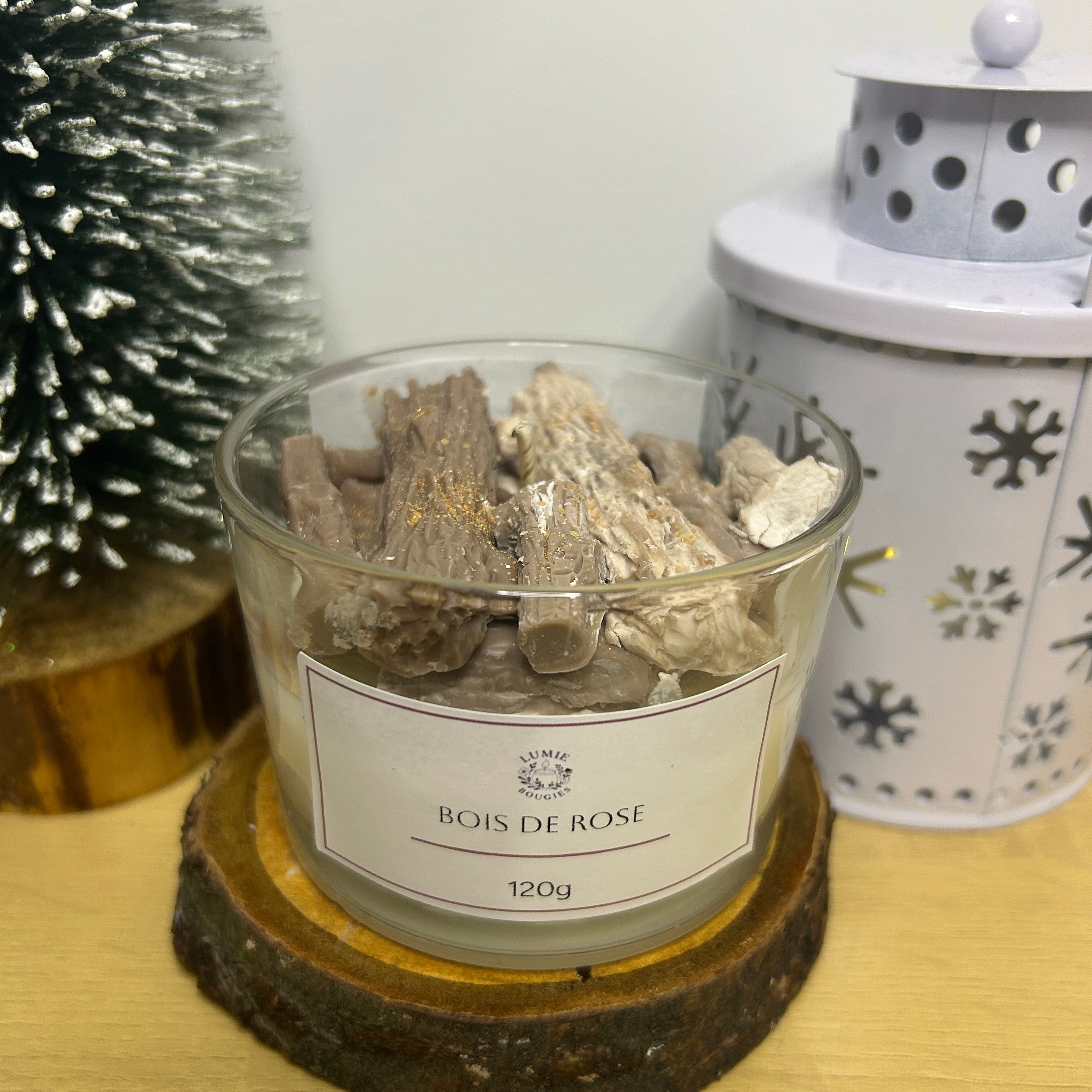 Bougie bois de rose - Taille S