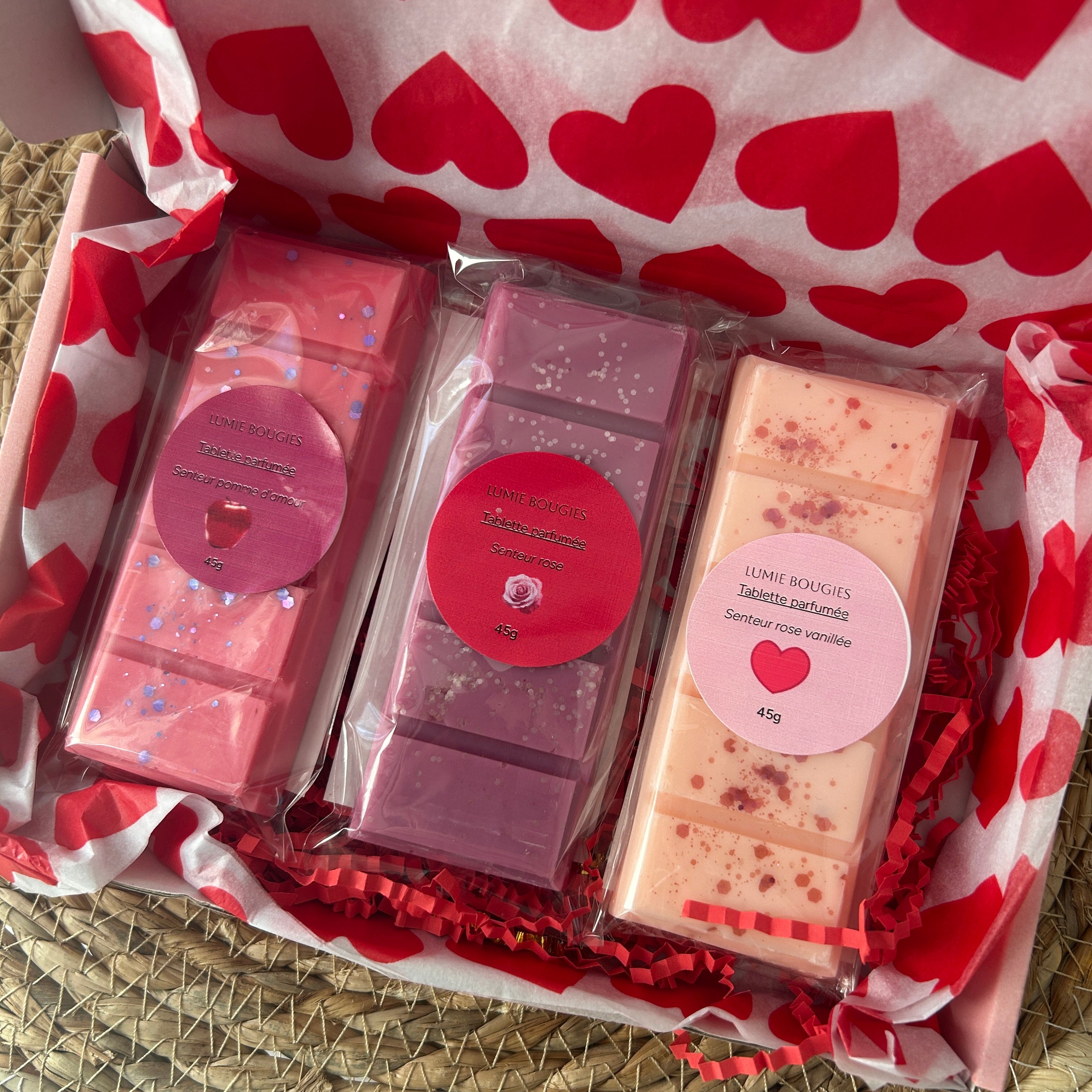 Coffret mon amour : 3 tablettes parfumées