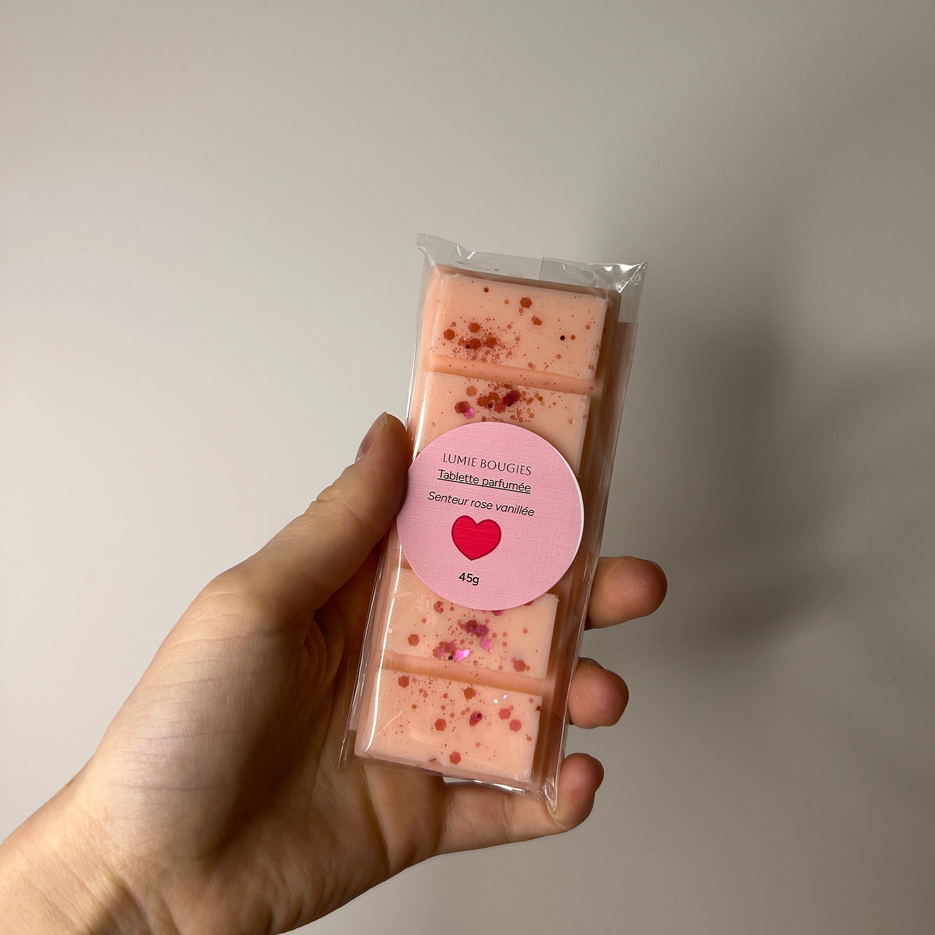 Tablette parfumée rose vanillée