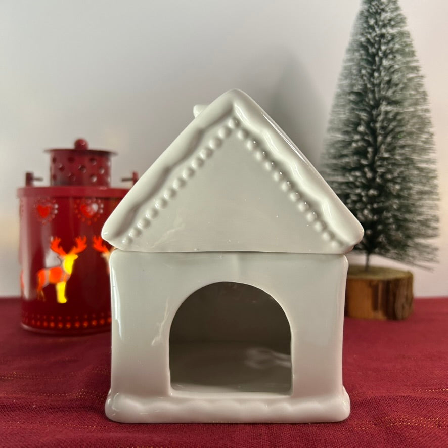 Brûle-parfum maison blanche