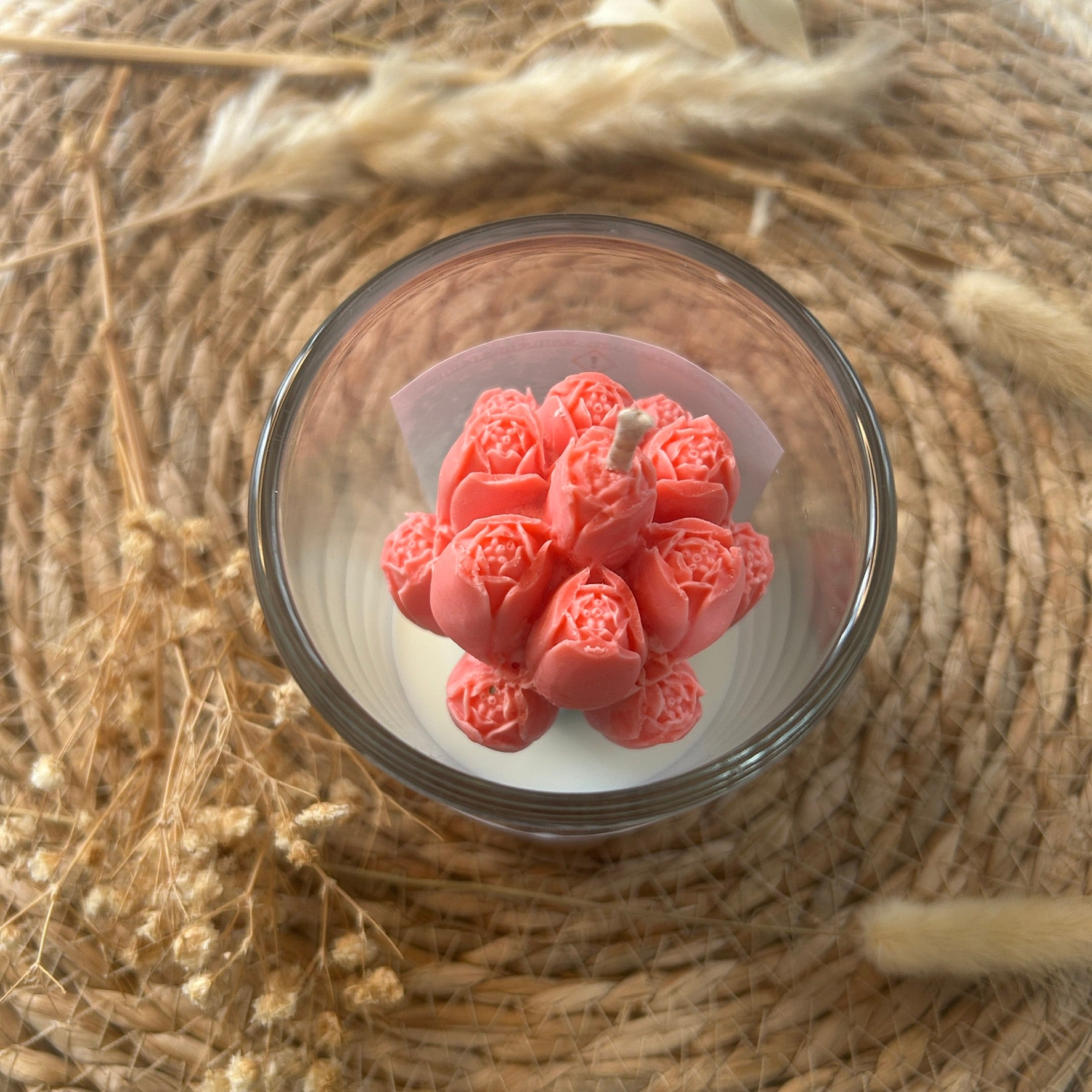 Bougie bouquet de tulipes - Senteur fleur de lotus