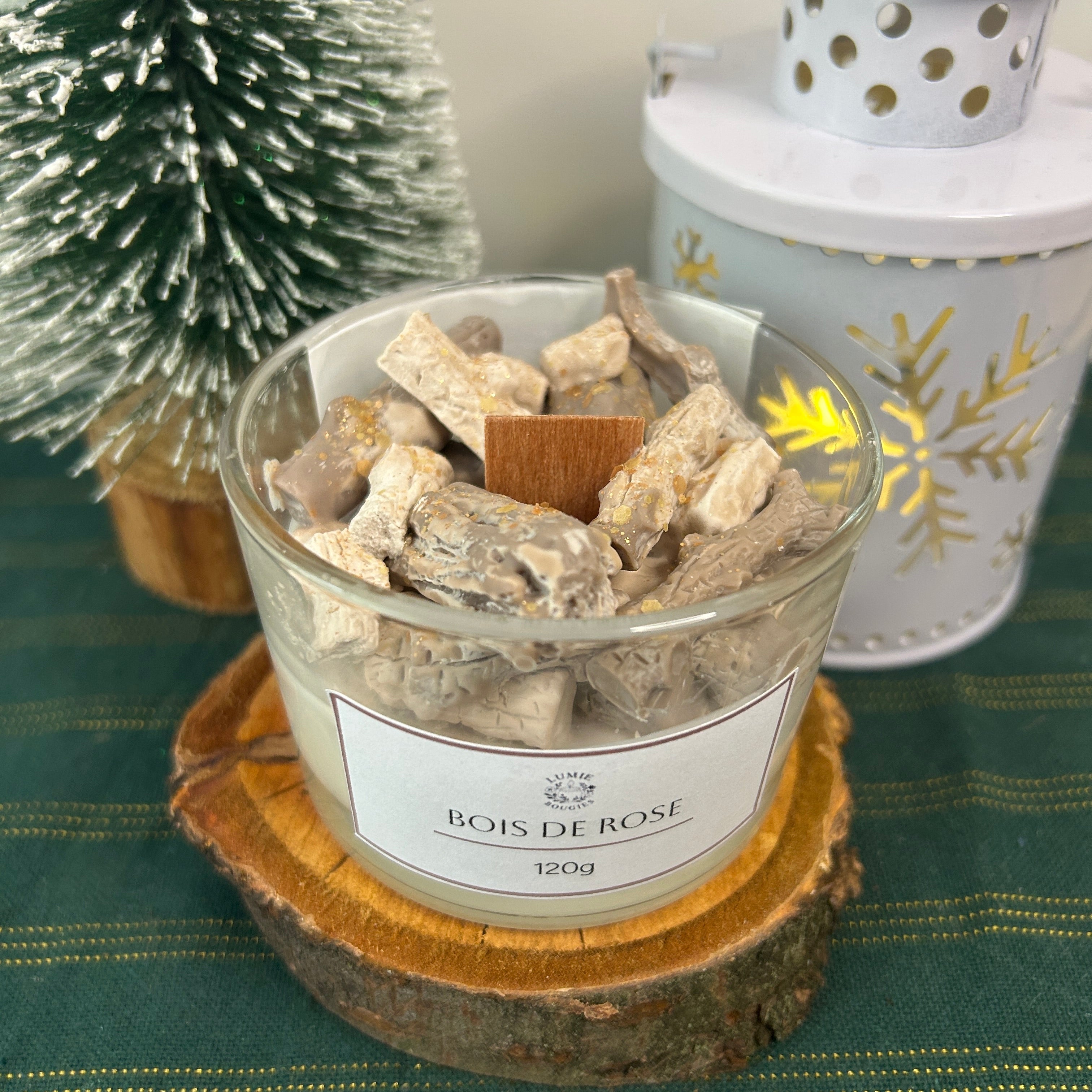 Bougie bois de rose - Taille S