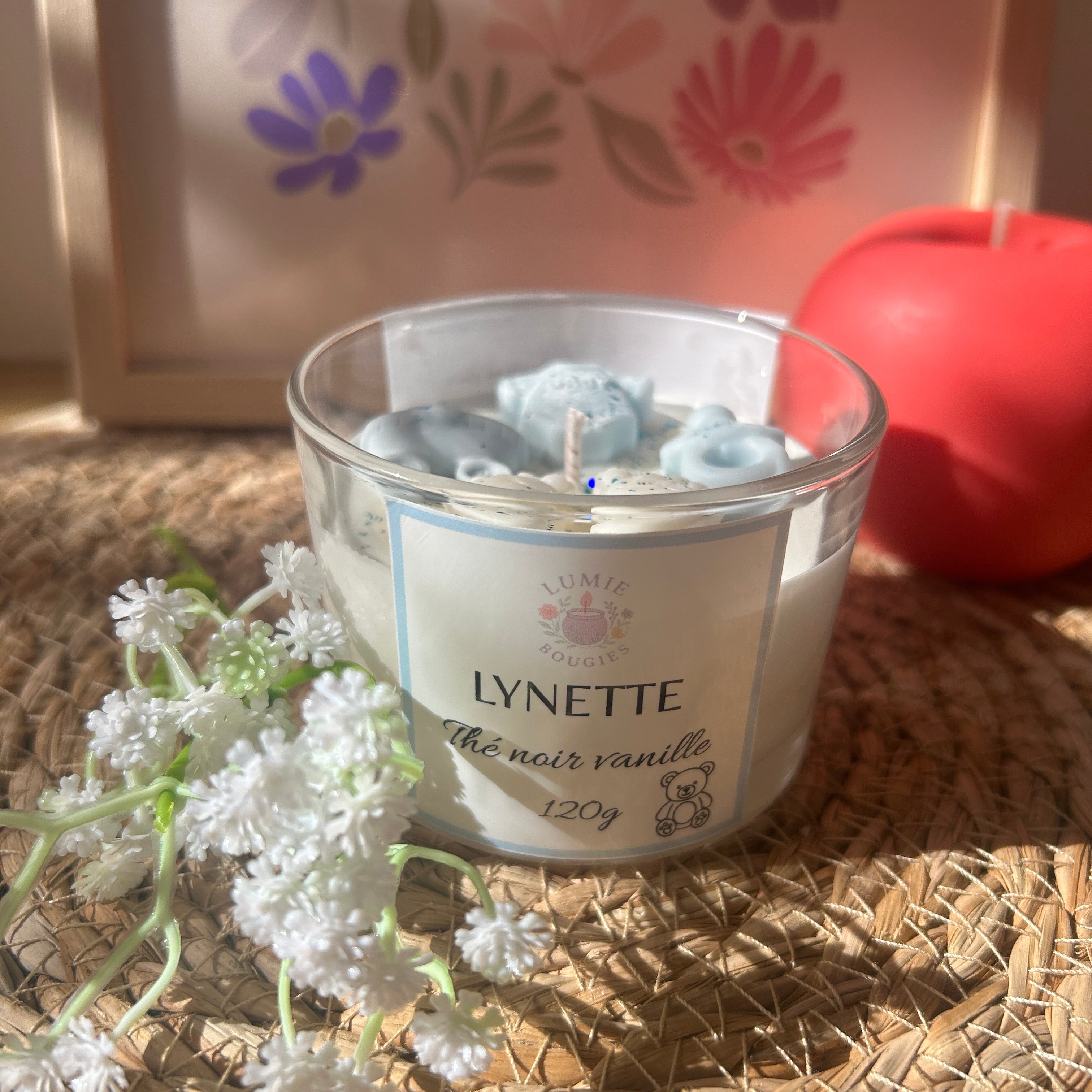 Bougie Lynette - Parfum thé noir vanille