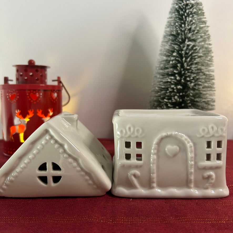 Brûle-parfum maison blanche