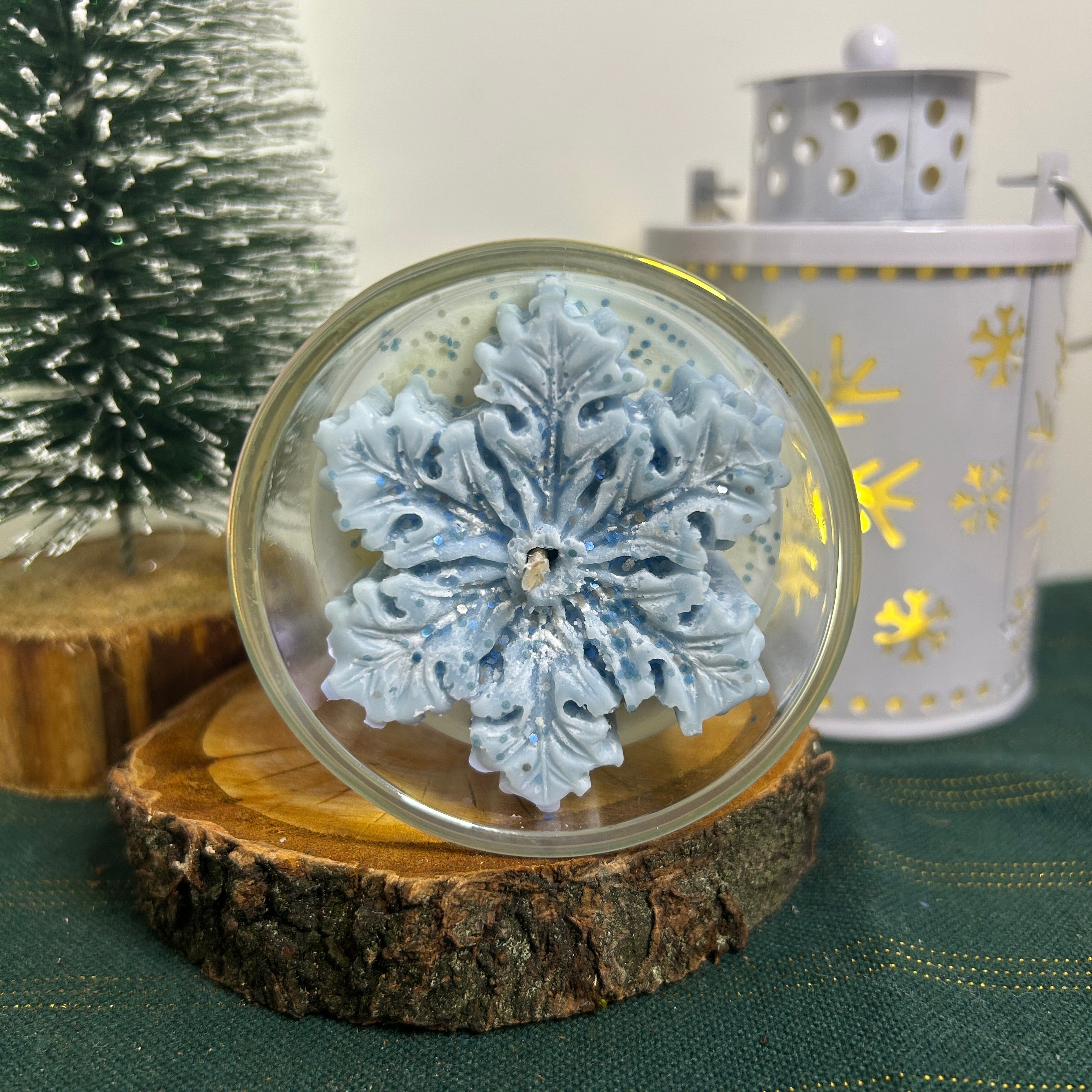 Bougie fleur de Noël