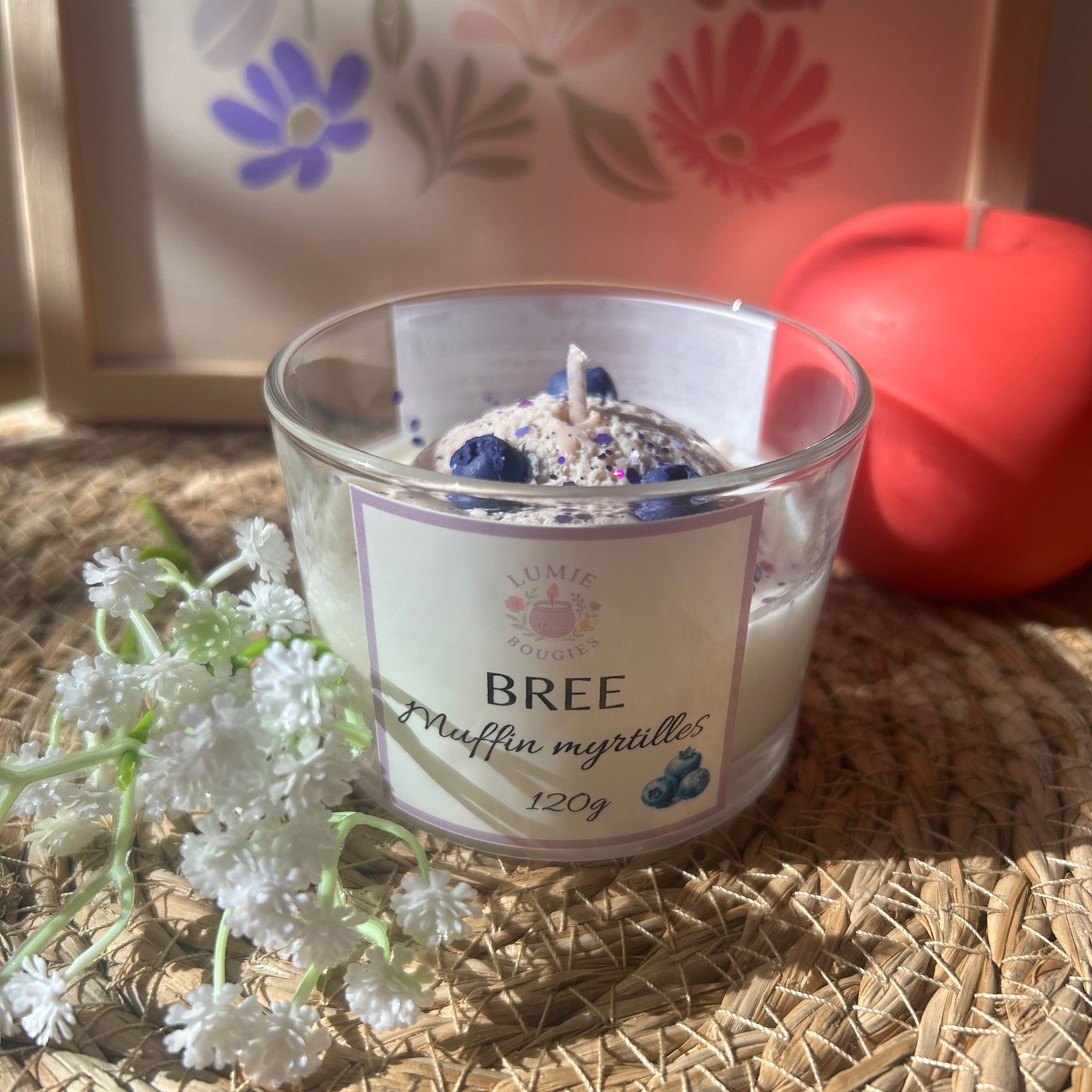 Bougie Bree - Parfum muffin myrtilles