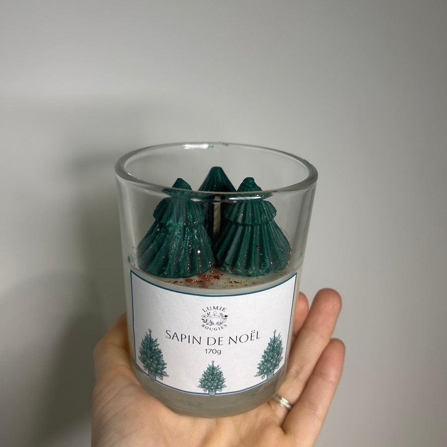 Bougie sapin de Noël