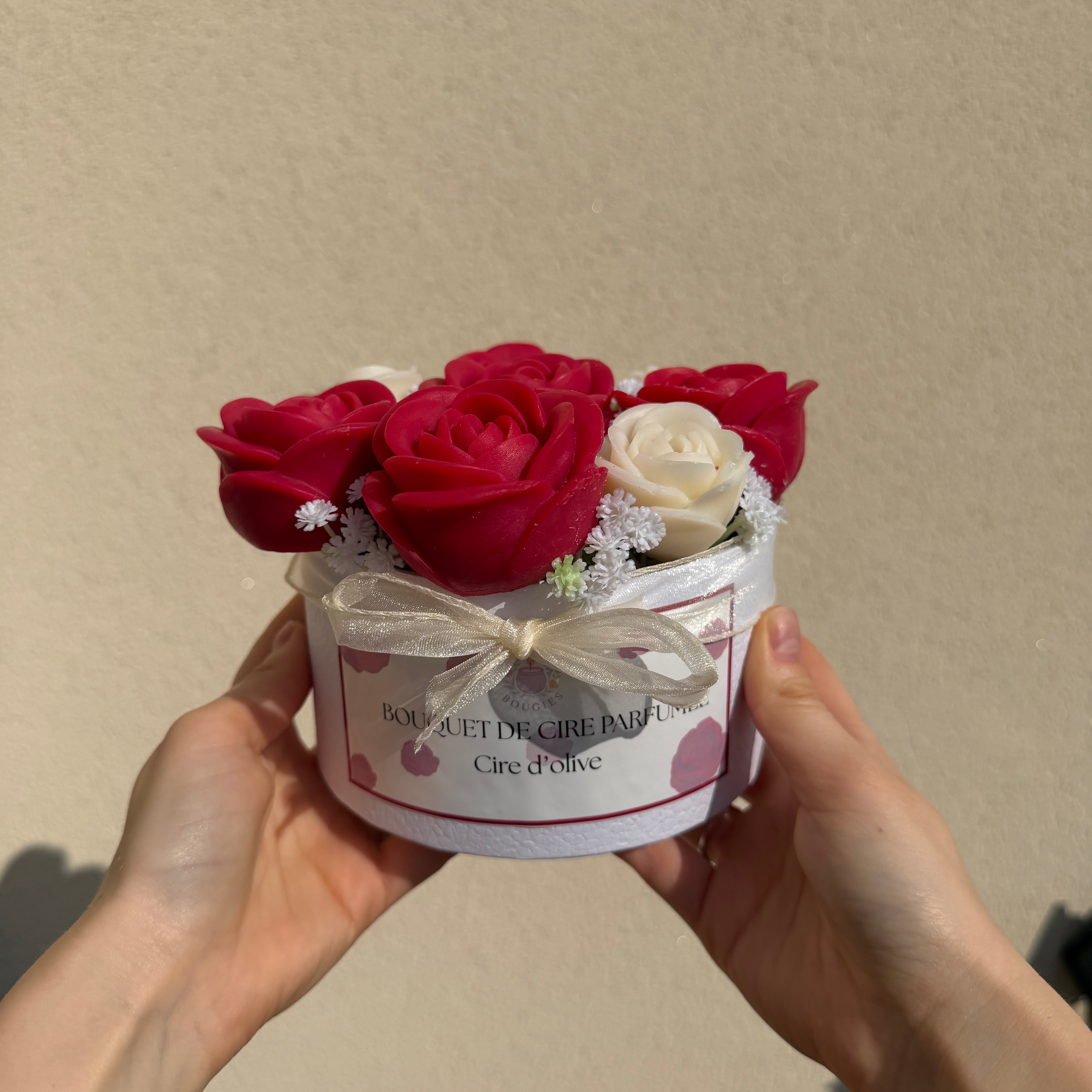 Bouquet parfumé de fondants (+ fleurs artificielles) - Senteur doux rêves 295g