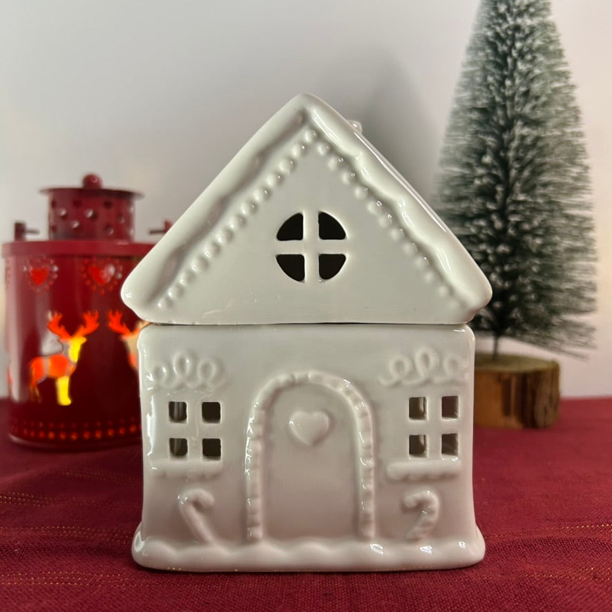 Brûle-parfum maison blanche