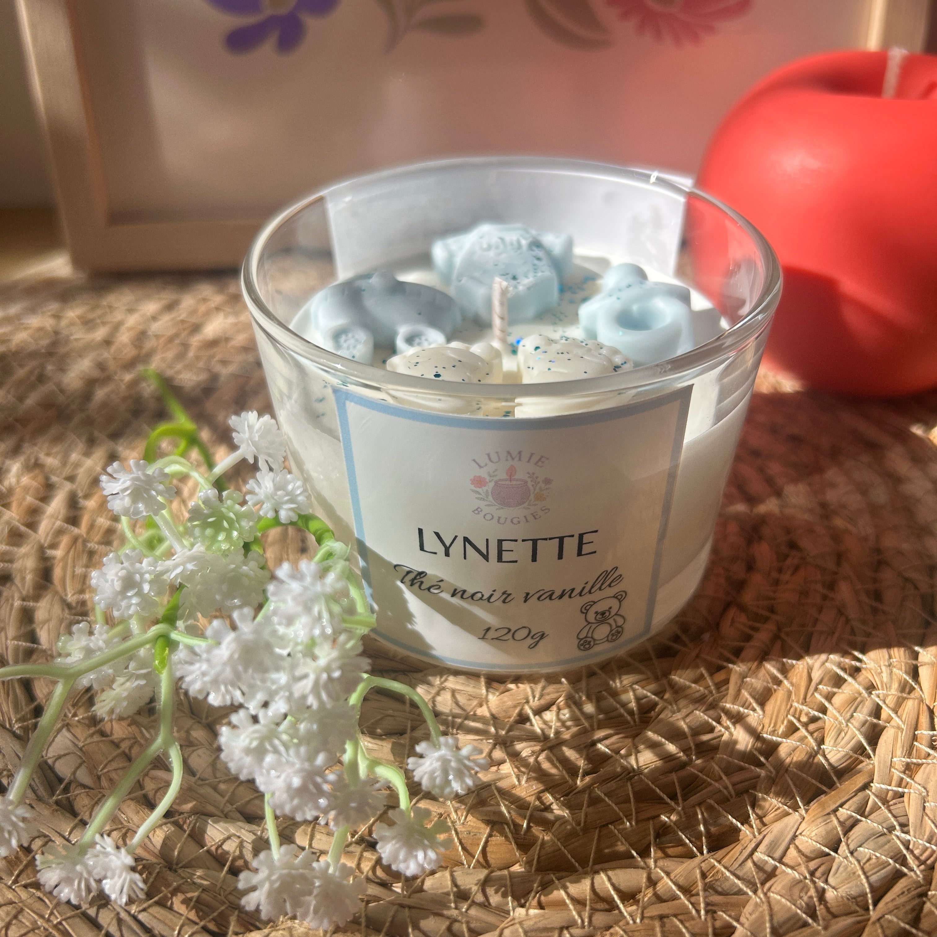 Bougie Lynette - Parfum thé noir vanille