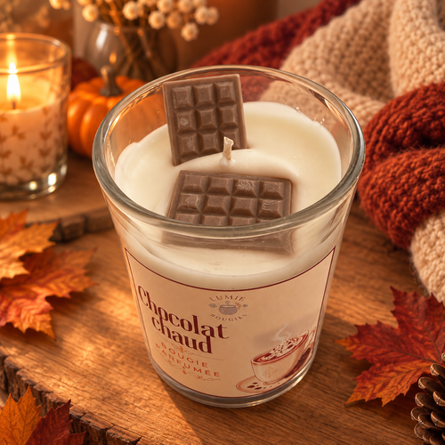 Bougie chocolat chaud
