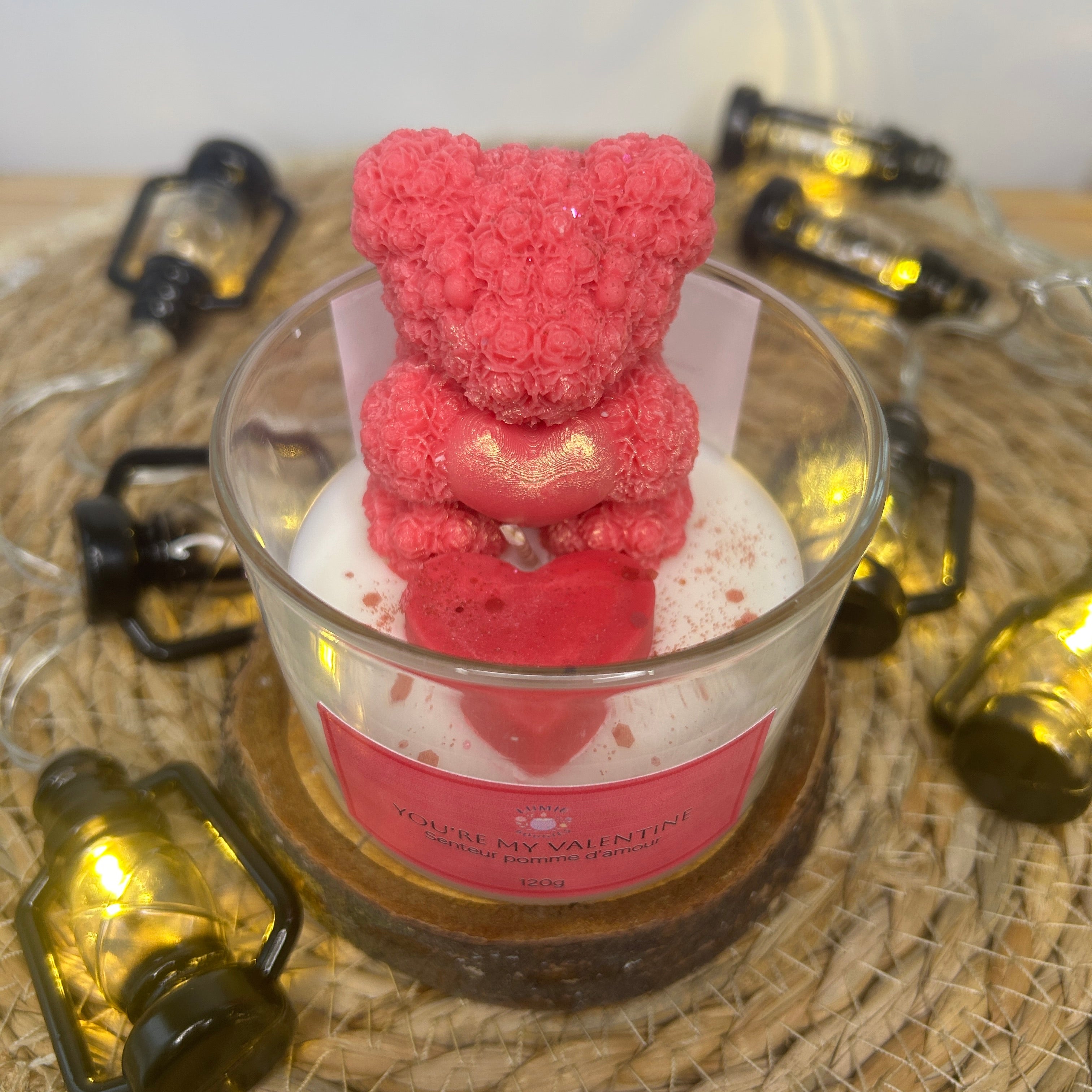 Bougie you're my valentine - Parfum pomme d'amour