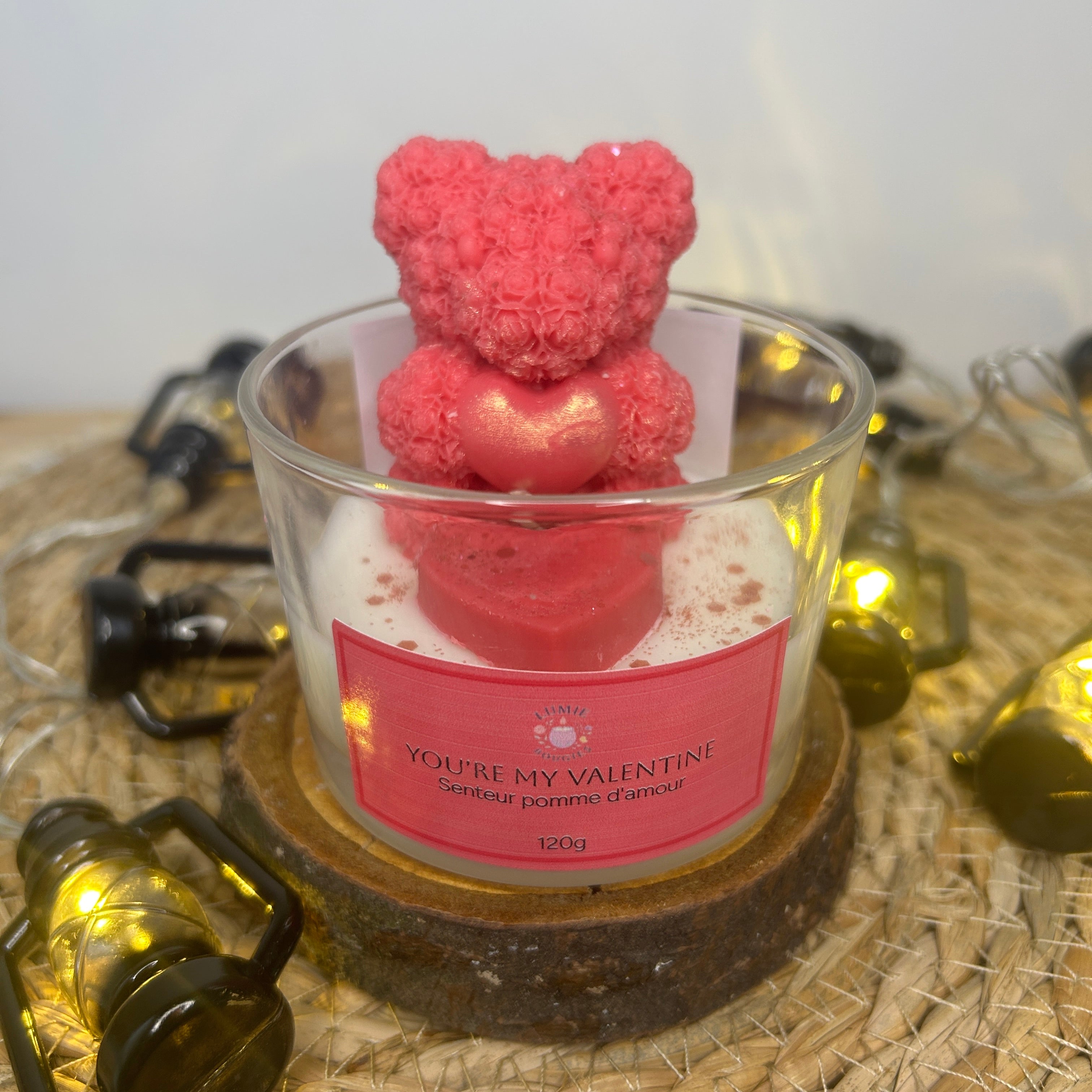 Bougie you're my valentine - Parfum pomme d'amour