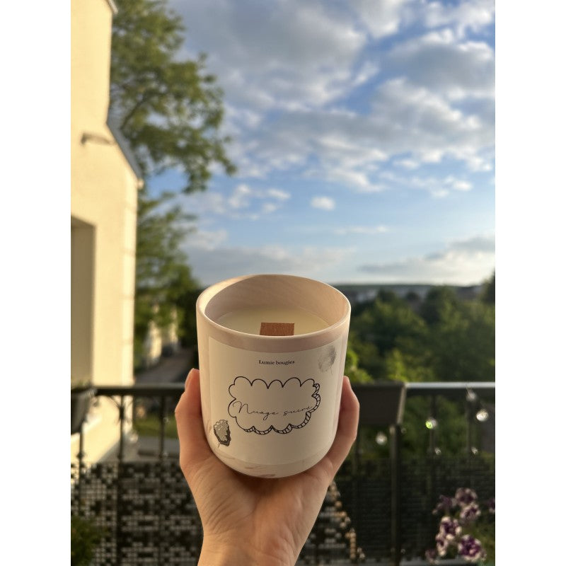 Bougie nuage sucré